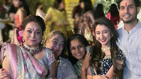 Tina Ambanis Son Anmol Poses With Fiance Krisha Shah As Pre Wedding Functions Begin In Full