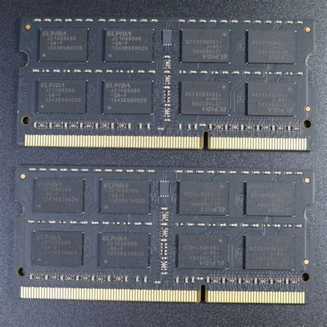 Yahooオークション Elpida ノートpc用 Ddr3 メモリ Pc3 12800 Ddr3