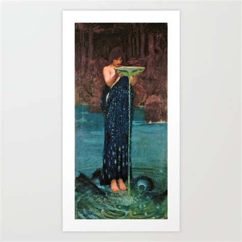 Circe Invidiosa Female Form By John William Waterhouse Art Print By Atlantic Coast Arts And