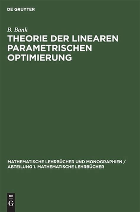 Mathematische Lehrbücher Und Monographien Abteilung 1 Mathematische