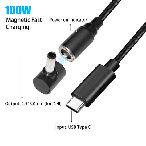 Usb C To X Mm Dc Power Jack Adapter Cable For Dell Inspiron