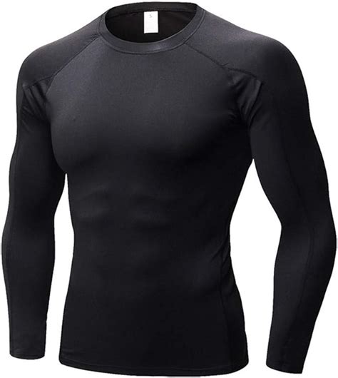 Camisa De Fitness Para Hombre De Manga Larga Para Hombre Ajuste De