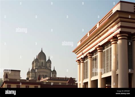 Facade Of A Temple Dakshineswar Kali Temple Kolkata West Bengal