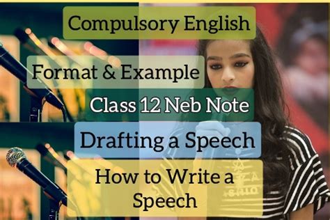 Drafting A Speech Writing A Speech Neb Class Compulsory English