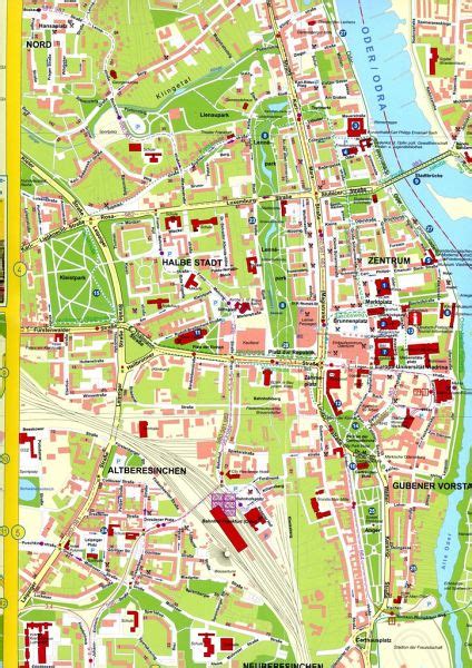 Stadtplan Frankfurt Oder Und Slubice Von Dirk Bloch Landkarten Bei