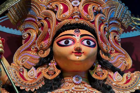 Durga Puja Festival Howrah West Bengal India Stock Image Image Of Hinduism Durga 196655437