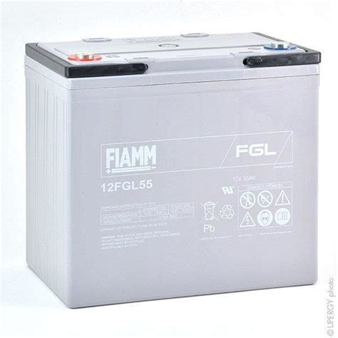 Batterie Plomb AGM 12FGL55 12V 55Ah M6 F Fiamm Cdiscount Auto