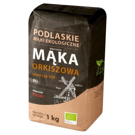 BioLife Mąka orkiszowa jasna bio typ 550 1 kg Zakupy online z dostawą