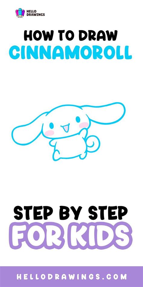 How To Draw Cinnamoroll Simple Guide For Kids Easy Disney Drawings