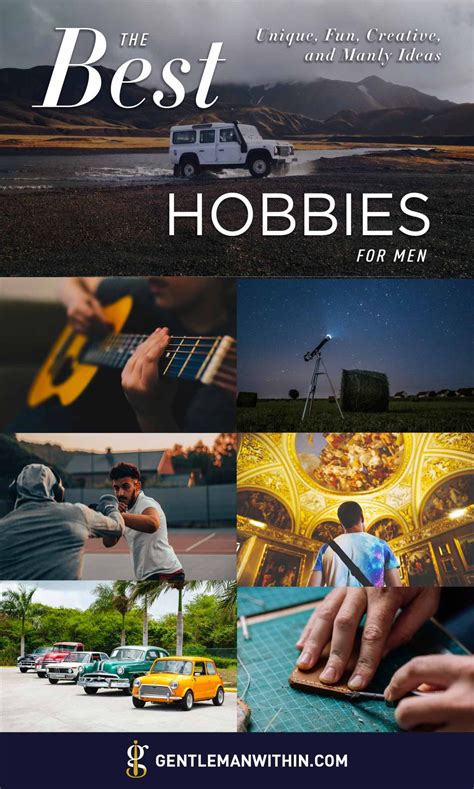 105 Best Hobbies For Men 2024 Unique Fun Creative And Manly Ideas