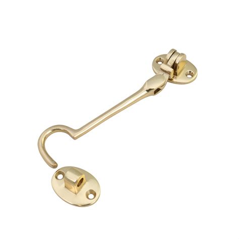 Cabin Hook Latch In Solid Brass Swivel Pivot Design For Gates Doors