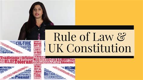 Rule Of Law And Modern Constitutional Arrangement Of The Uk Youtube