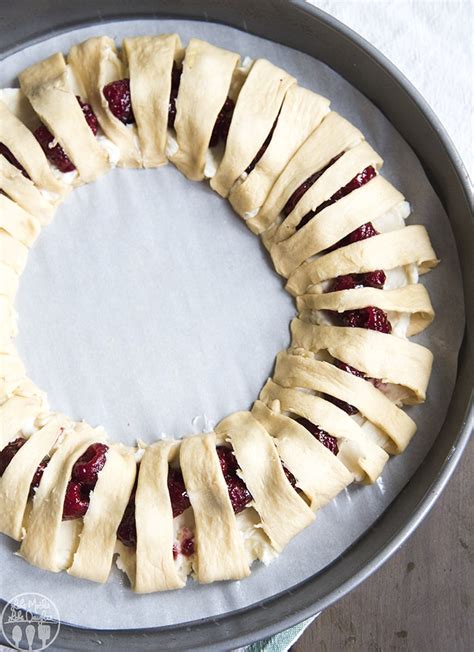 Raspberry Cream Cheese Crescent Ring Like Mother Like Daughter