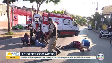 Pedestre Atropelado Por Moto Em Avenida Do Bairro Aparecida Em Belo