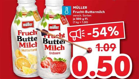 M Ller Frucht Buttermilch Angebot Bei Kaufland Prospekte De