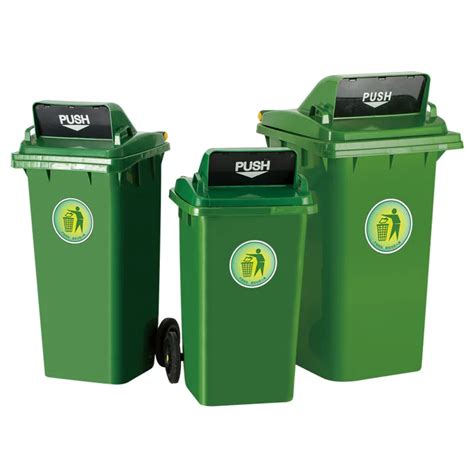 Eco-Friendly trash can /Plastic dustbin | 2 wheels container