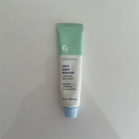 Glossier Mint Balm Dotcom. Old formula, used but... - Depop