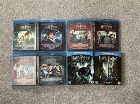 HARRY POTTER COMPLETE 8 Film Collection Blu Ray Bundle Boxset 19 00