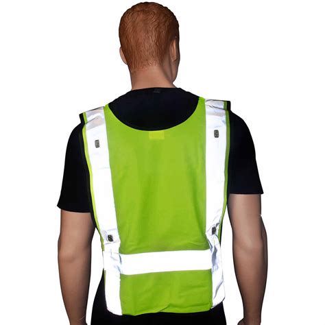 Safeways Neon Yellow LED Power Vest - Walmart.com