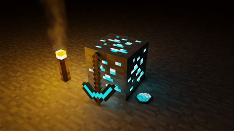 Minecraft Diamond Ore on Behance