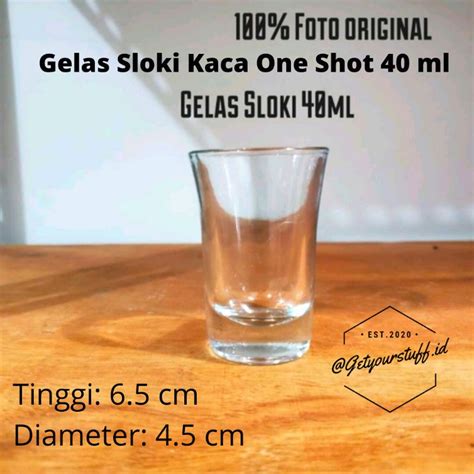 Jual Gelas Sloki Kaca One Shot Ml Espresso Shopee Indonesia