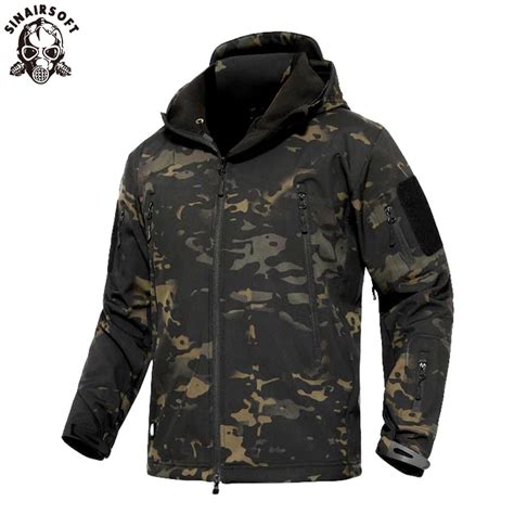 Men Military Tactical Softshell Jackets Outdoor Waterproof Sports Camouflage Hunting Camping