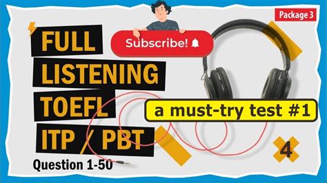 Full TOEFL Listening ITP Practice Test Series Volume 1 Question 1 50