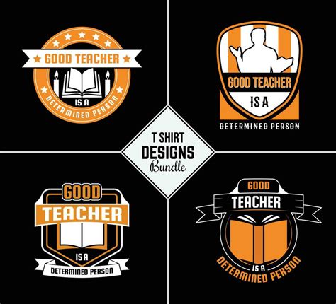 Vintage Teacher T Shirt Design Bundle With Creative Teacher Day