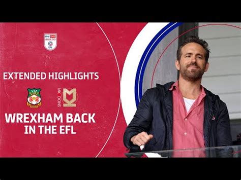 Red Dragons Shocked On Efl Return Wrexham V Mk Dons Extended