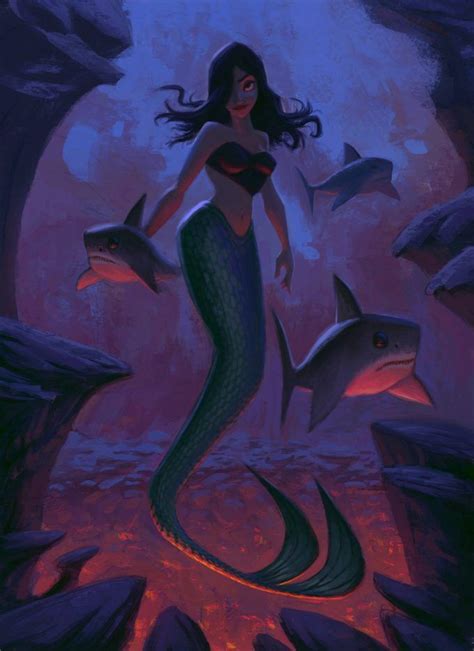 Mermaid Concept Art and Illustrations | Concept Art World | Mermaid art ...