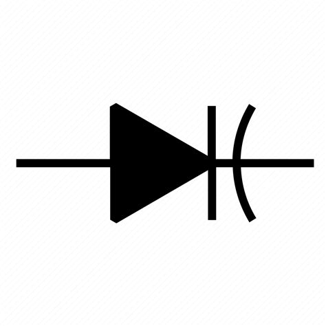 Component Diode Electronic Semiconductor Varicap Icon Download On