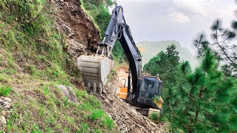 Mountain Road Construction Unbelievable Excavator Skills Watch The