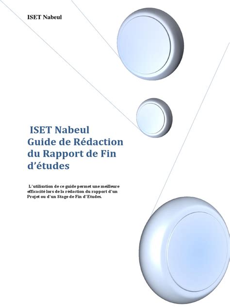 Guide De Redaction Rapport Pdf