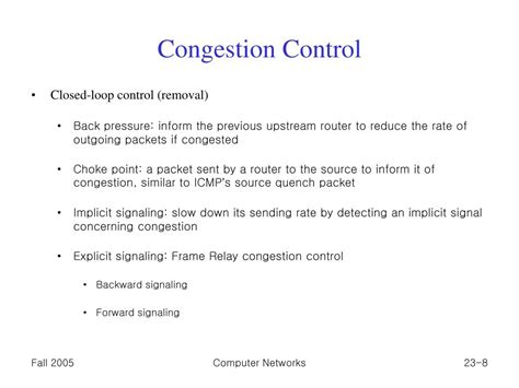 PPT Chapter 23 Congestion Control And Quality Of Service PowerPoint