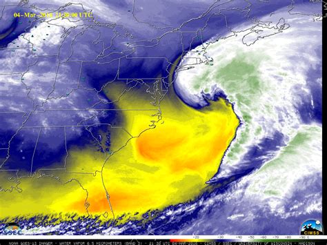 Rapidly Intensifying Mid Latitude Cyclone Off The Us East Coast Cimss