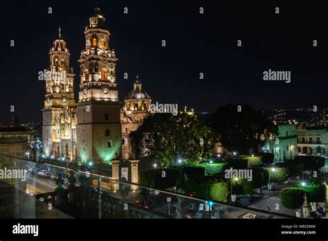 Morelia Cathedral Michoacan Mexico Stock Photo Alamy