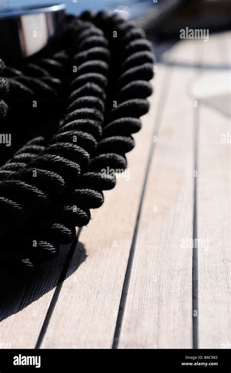 Ropes On The Deck Of A Super Yacht Picture By Patrick Steel