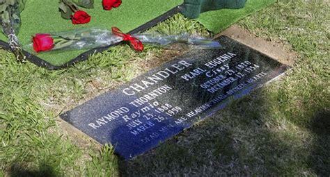 Raymond And Cissy Chandler S Grave Cissy S Ashes Were In Storage Until