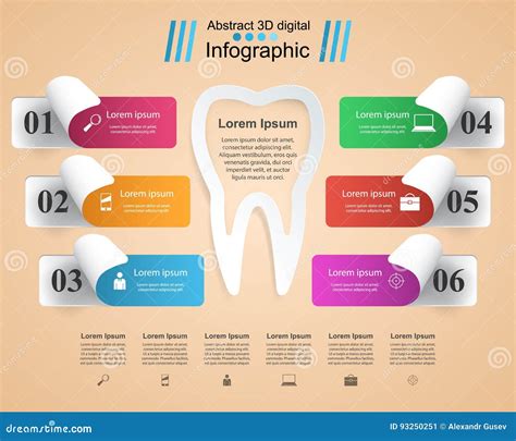 Business Infographics Tooth Icon Stock Vector Illustration Of Info