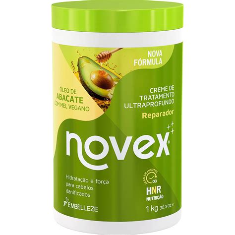 Creme de Tratamento Reparador Novex Óleo de Abacate Mel Vegano 1kg