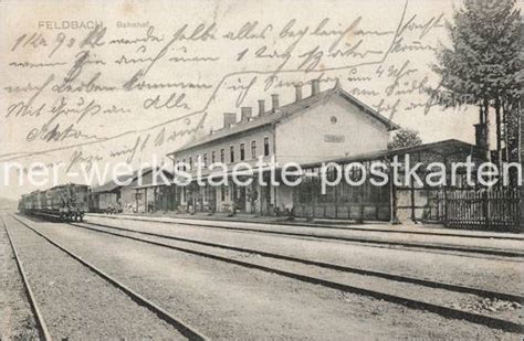 Feldbach Bahnhof um 1905 Wiener Werkstätte Postkarten