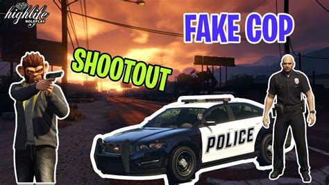 Fake Cops Vs Gang Members Ends In Shootout Gta Rp Youtube