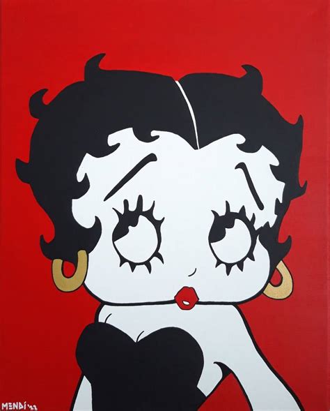 Betty Boop - Pop art painting Painting by MENDI ART | Saatchi Art