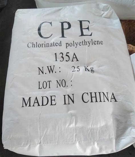 Chlorinated Polyethylene CPE 135A As PVC Plastic Products Rubber