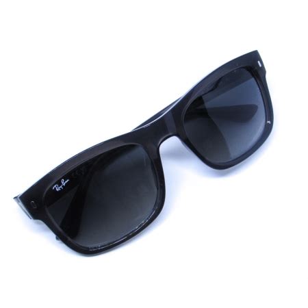 Óculos de Sol Ray Ban Masculino Justin Quadrado Preto Lente Cinza