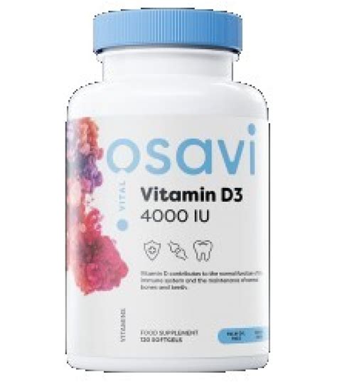 Osavi Vitamin D3 4000 IU Quali D 120 Гел капсули