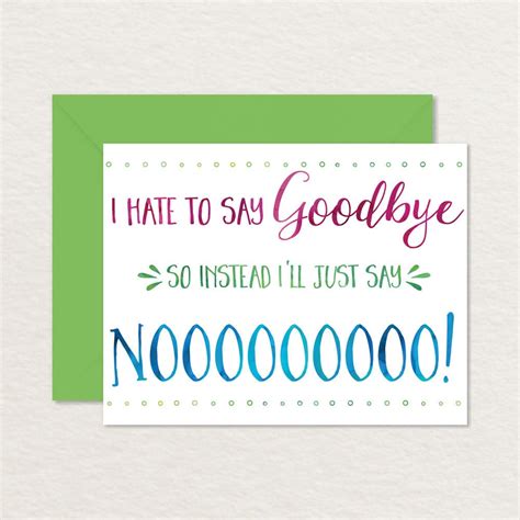 Goodbye Card Template – Mightyprintingdeals.com