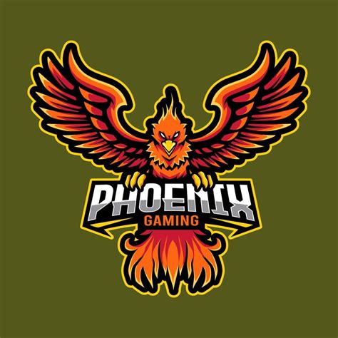 Phoenix Mascot Logo Gaming Vector Illustration Vector Art At