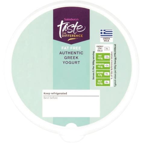 Sainsbury S Authentic Greek Yogurt Taste The Difference 500g