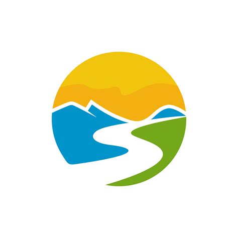 Valley River Logo Design Vector Template 20448516 Vector Art At Vecteezy